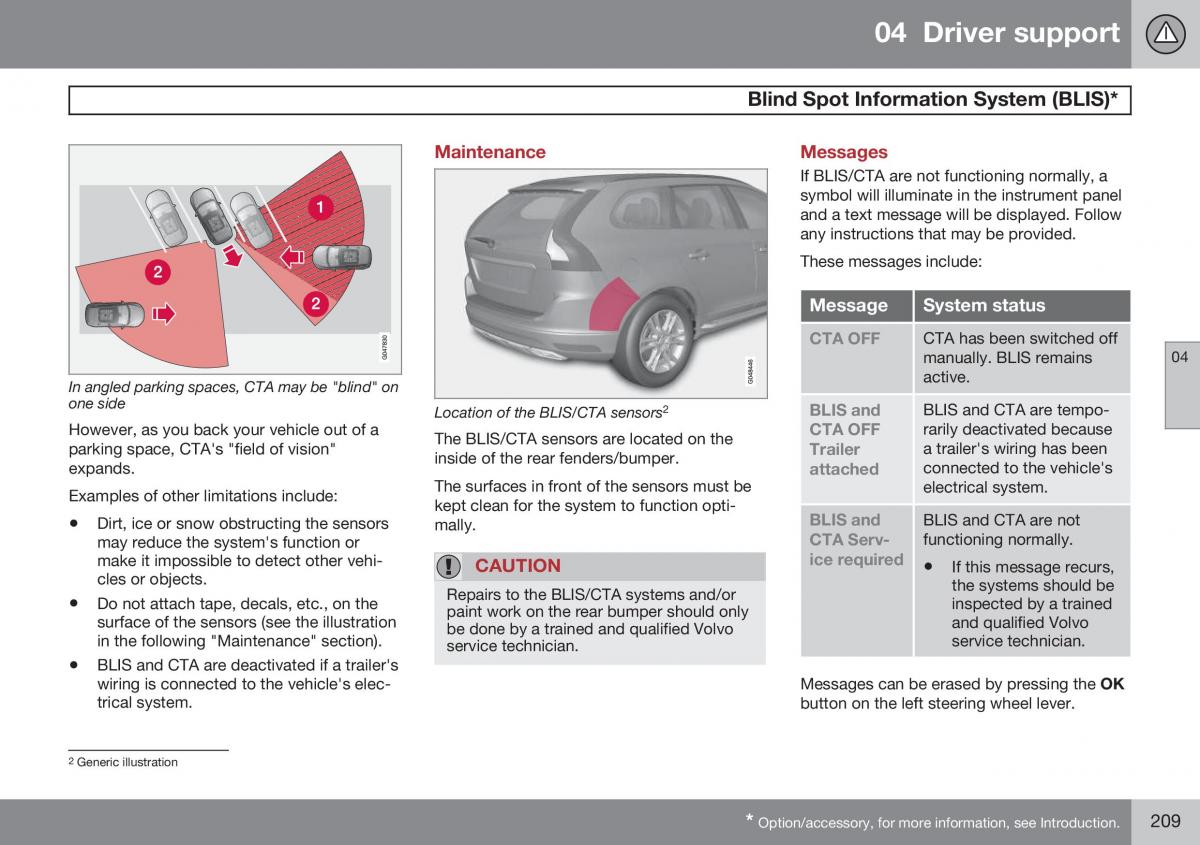 Volvo S60 II 2 owners manual / page 211