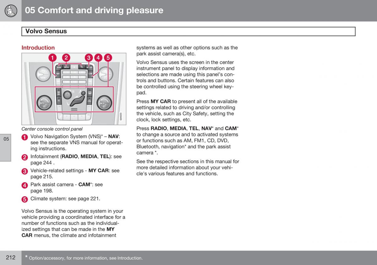 Volvo S60 II 2 owners manual / page 214