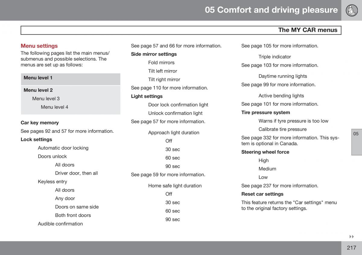 Volvo S60 II 2 owners manual / page 219