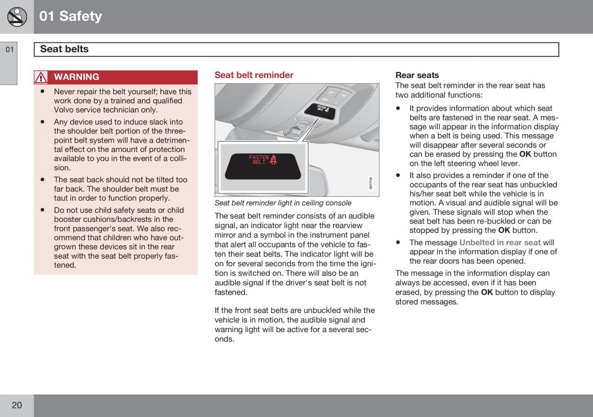 Volvo S60 II 2 owners manual / page 22