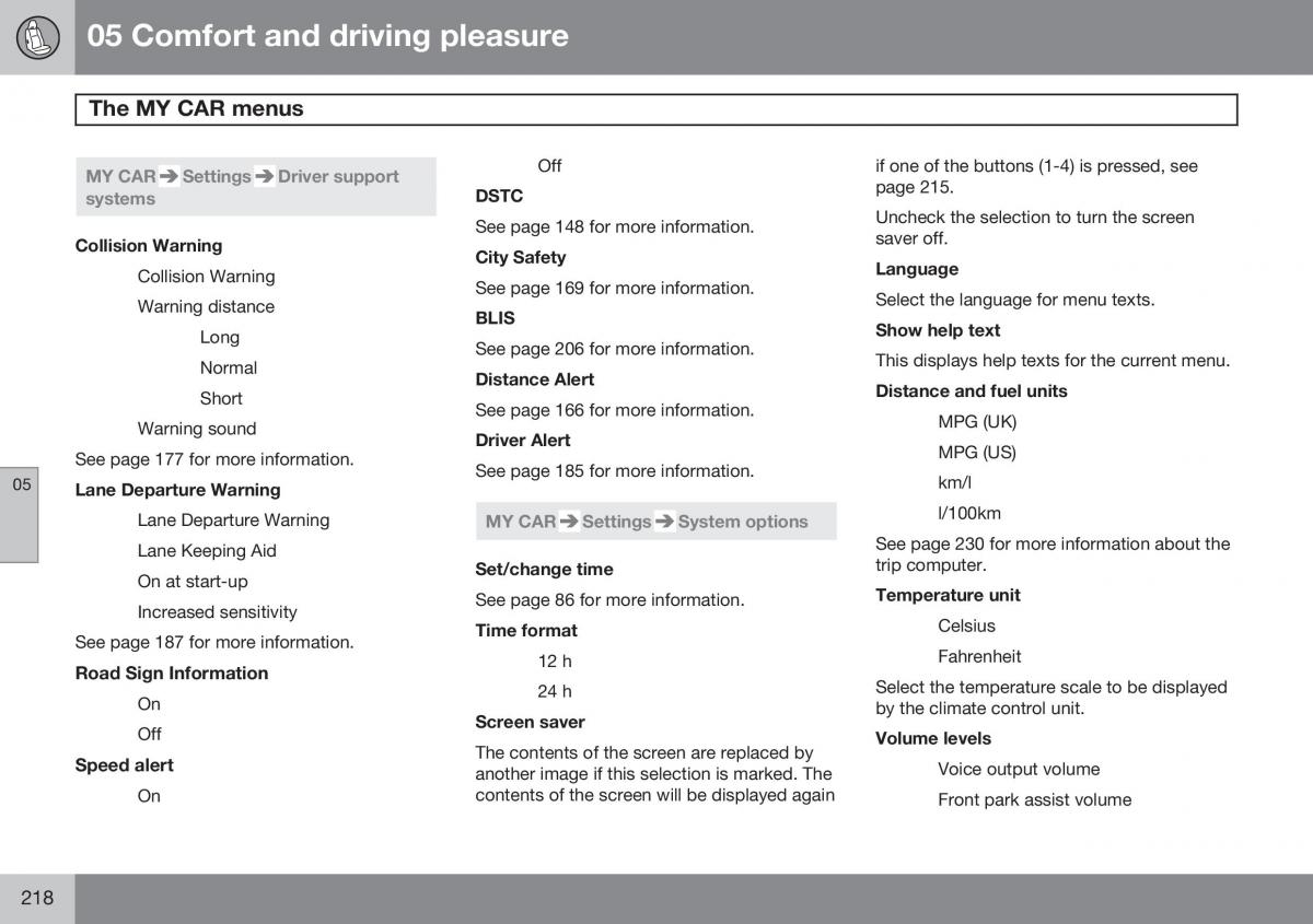 Volvo S60 II 2 owners manual / page 220