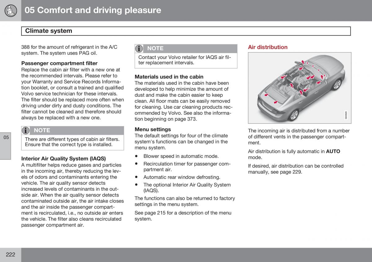 Volvo S60 II 2 owners manual / page 224