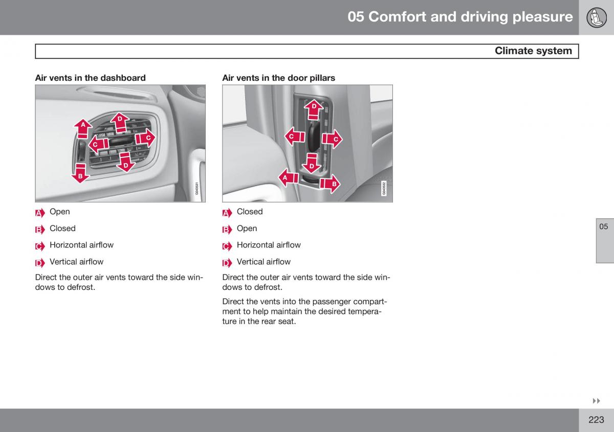 Volvo S60 II 2 owners manual / page 225