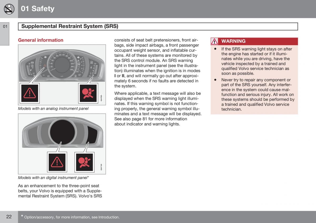 Volvo S60 II 2 owners manual / page 24