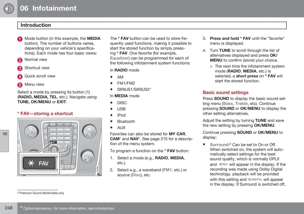 Volvo S60 II 2 owners manual / page 250