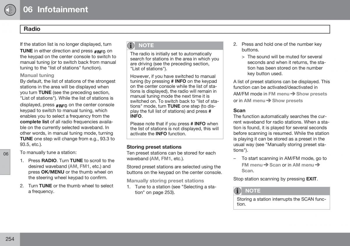 Volvo S60 II 2 owners manual / page 256