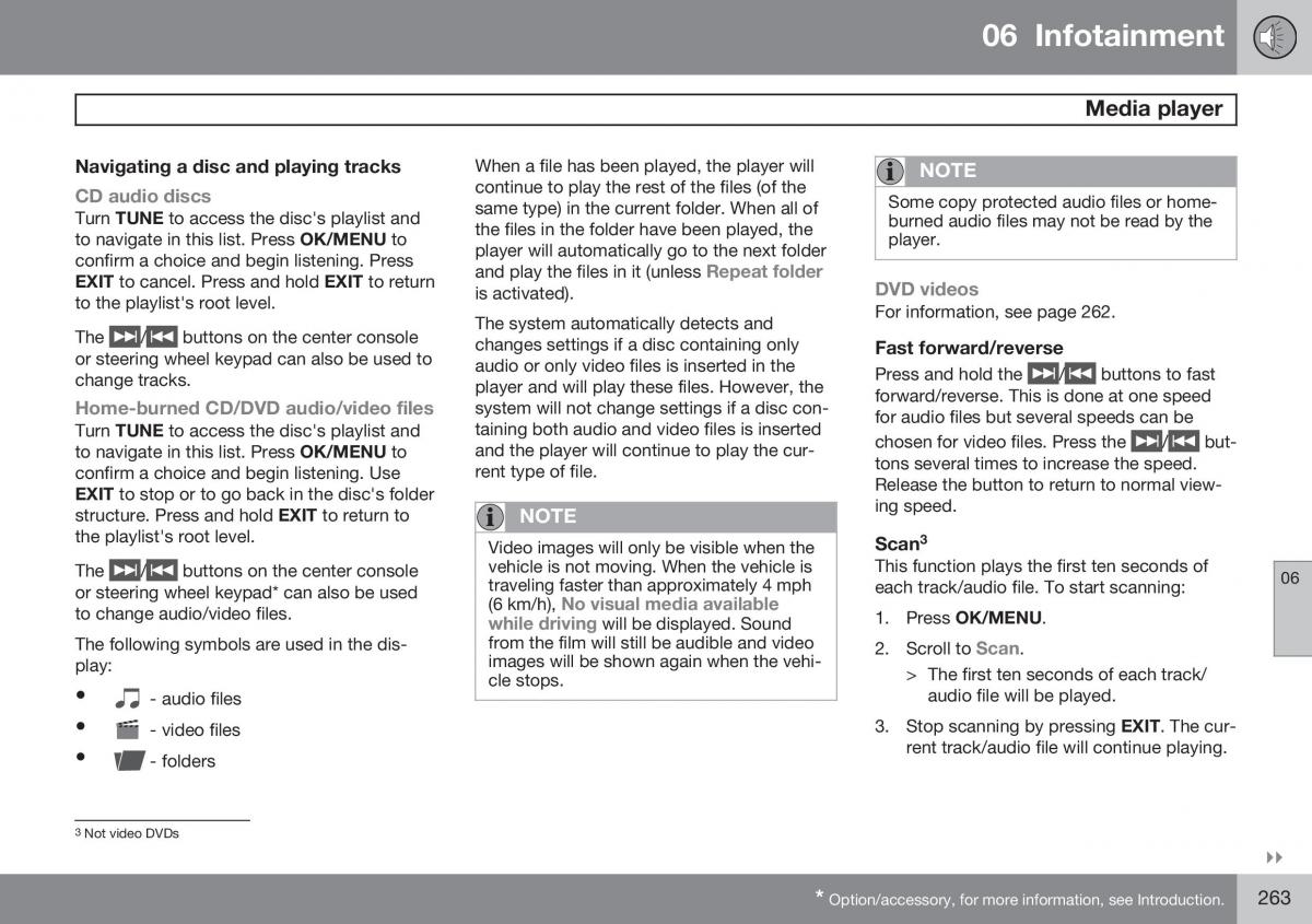 Volvo S60 II 2 owners manual / page 265