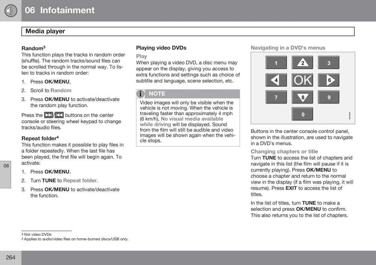 Volvo S60 II 2 owners manual / page 266