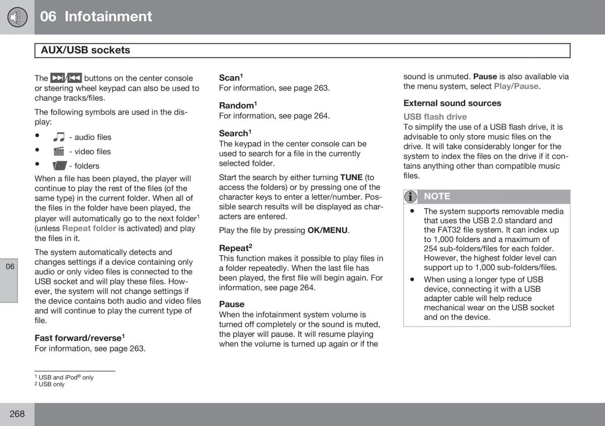 Volvo S60 II 2 owners manual / page 270