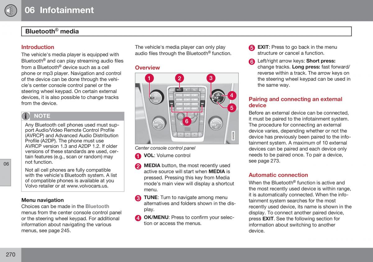 Volvo S60 II 2 owners manual / page 272