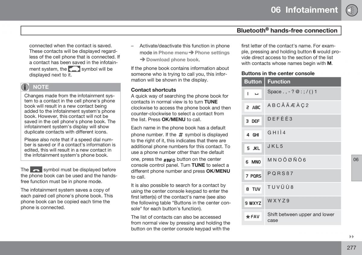 Volvo S60 II 2 owners manual / page 279