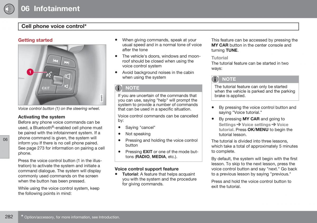 Volvo S60 II 2 owners manual / page 284