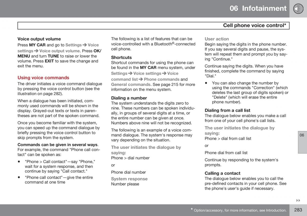 Volvo S60 II 2 owners manual / page 285