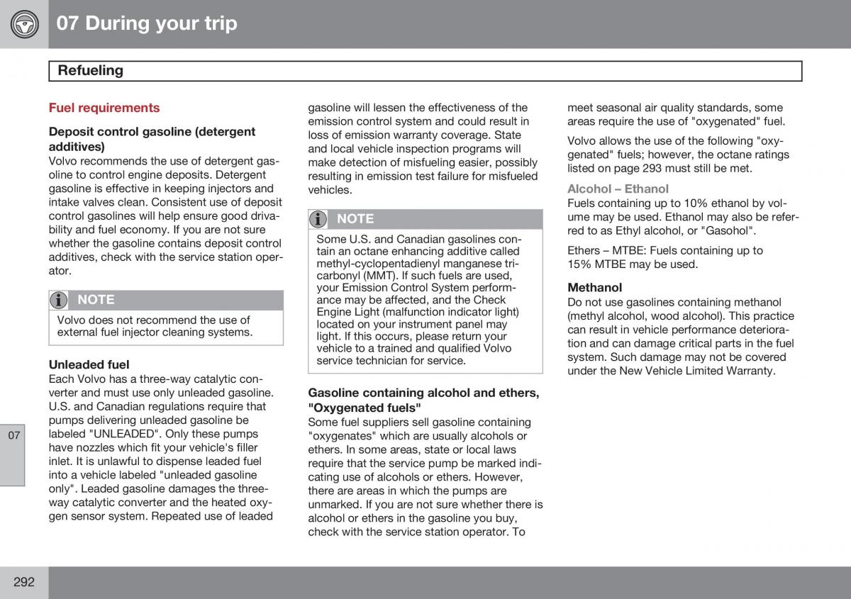 Volvo S60 II 2 owners manual / page 294