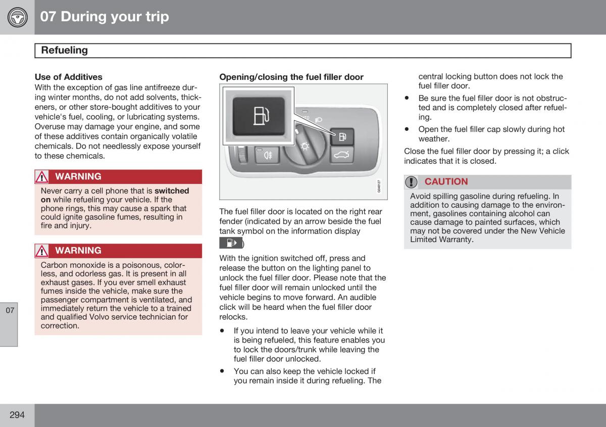 Volvo S60 II 2 owners manual / page 296