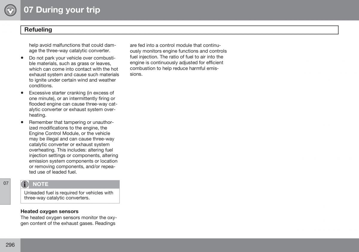 Volvo S60 II 2 owners manual / page 298