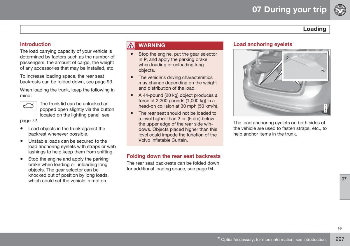 Volvo S60 II 2 owners manual / page 299