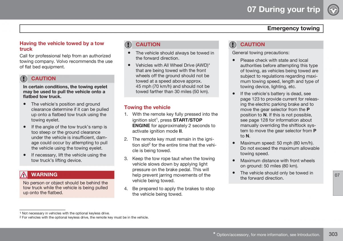 Volvo S60 II 2 owners manual / page 305