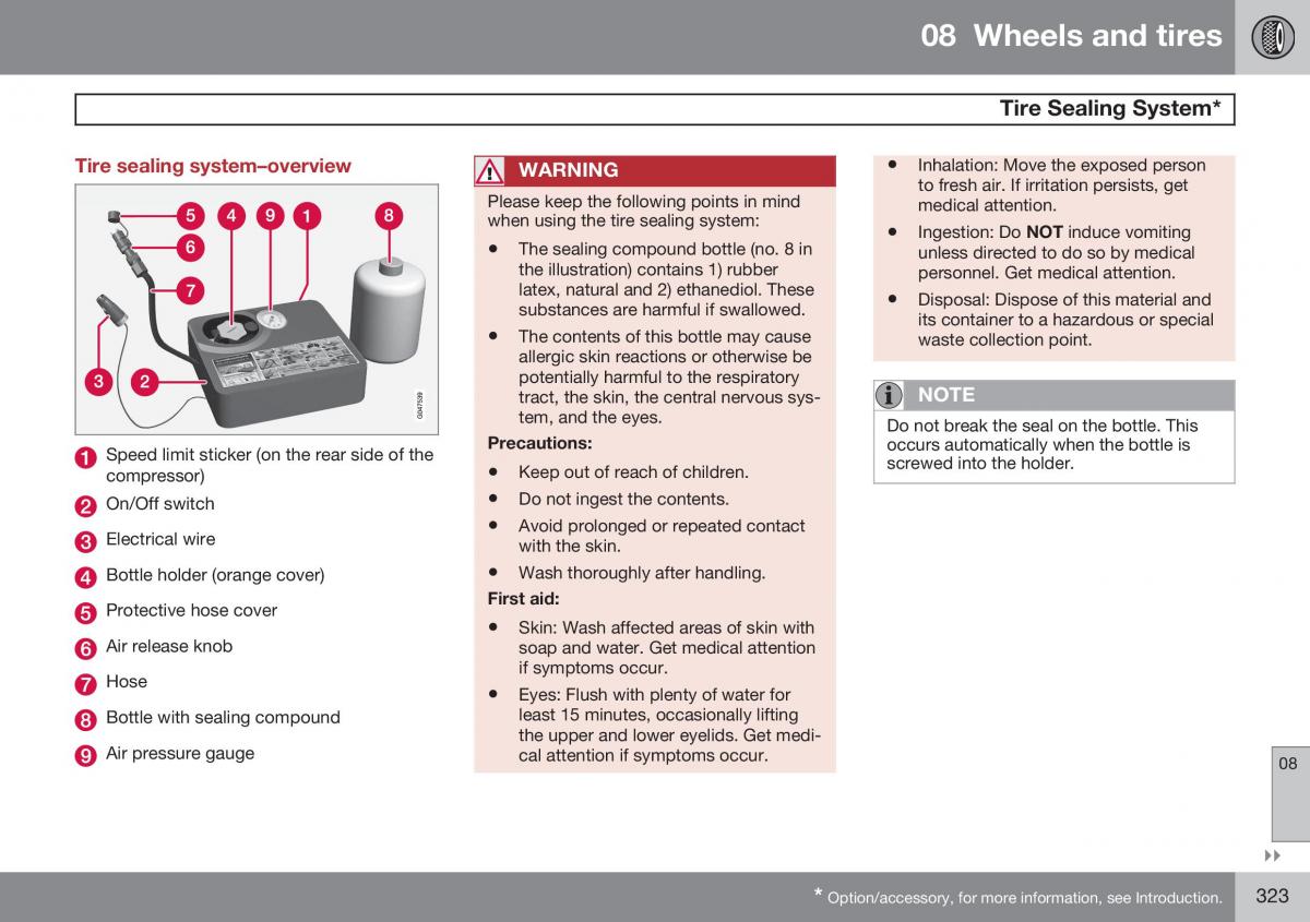 Volvo S60 II 2 owners manual / page 325