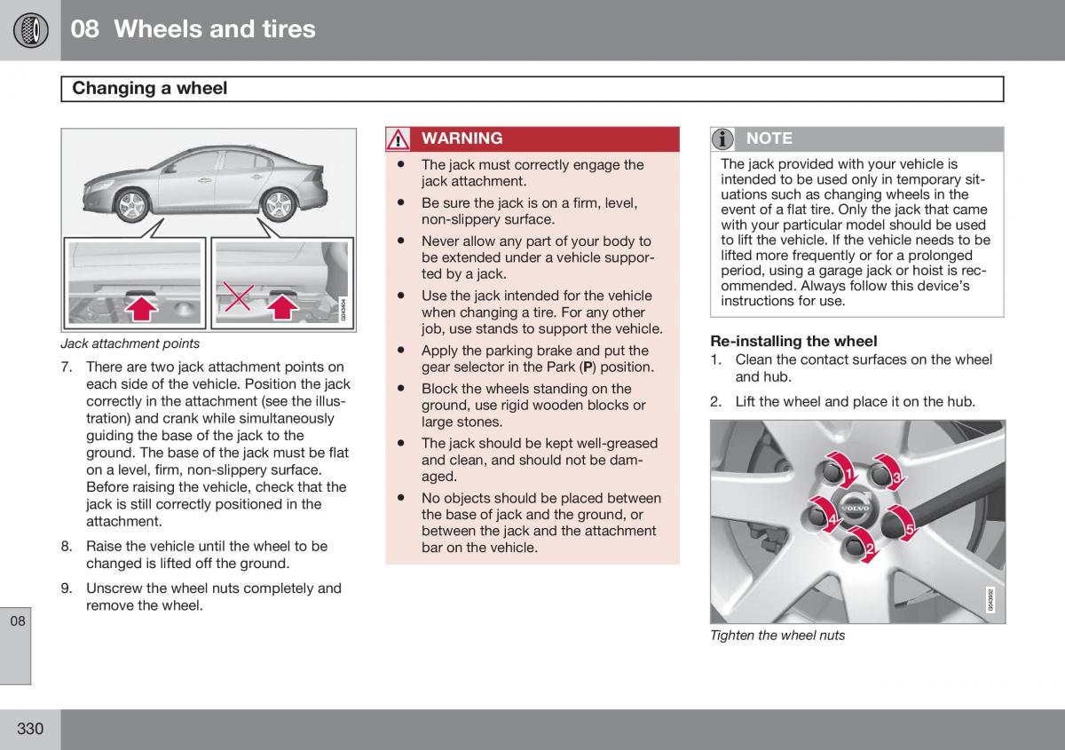 Volvo S60 II 2 owners manual / page 332