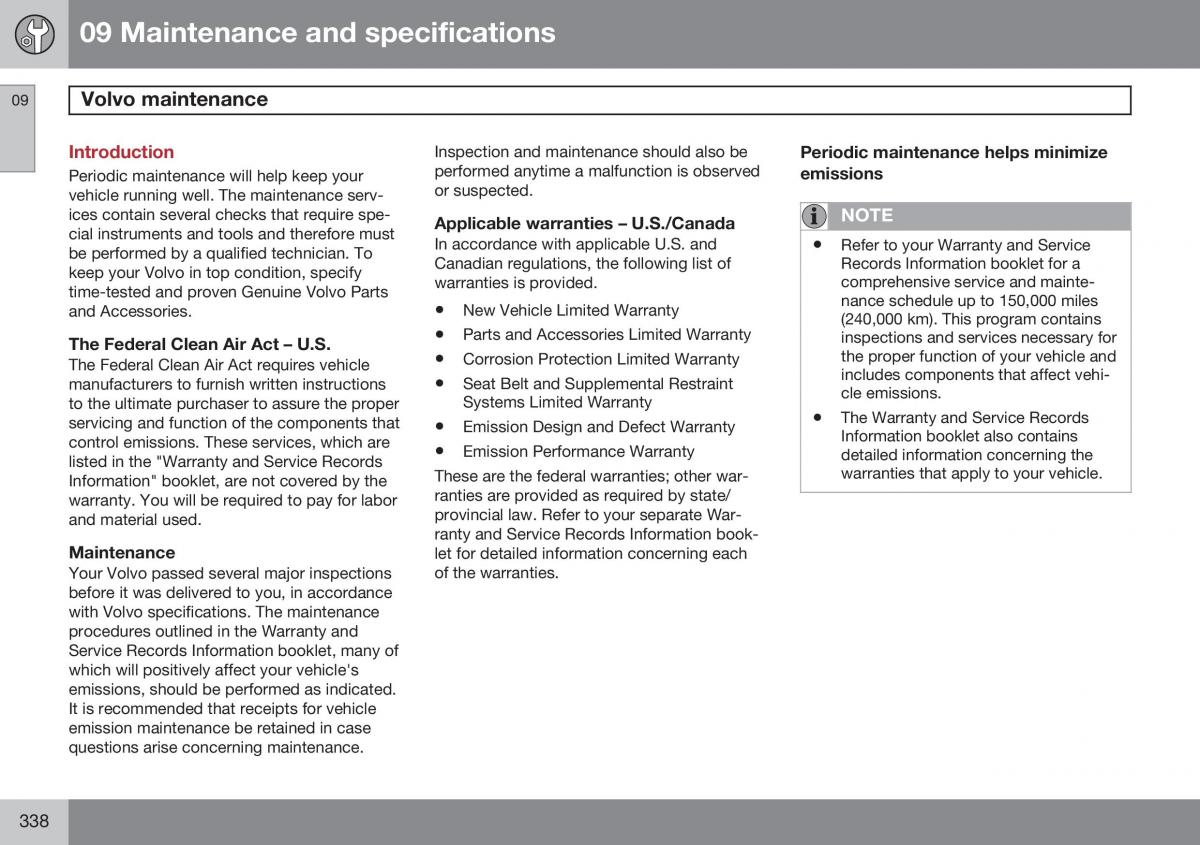 Volvo S60 II 2 owners manual / page 340