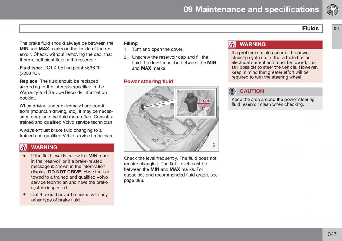 Volvo S60 II 2 owners manual / page 349