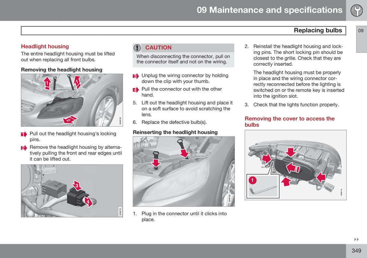 Volvo S60 II 2 owners manual / page 351