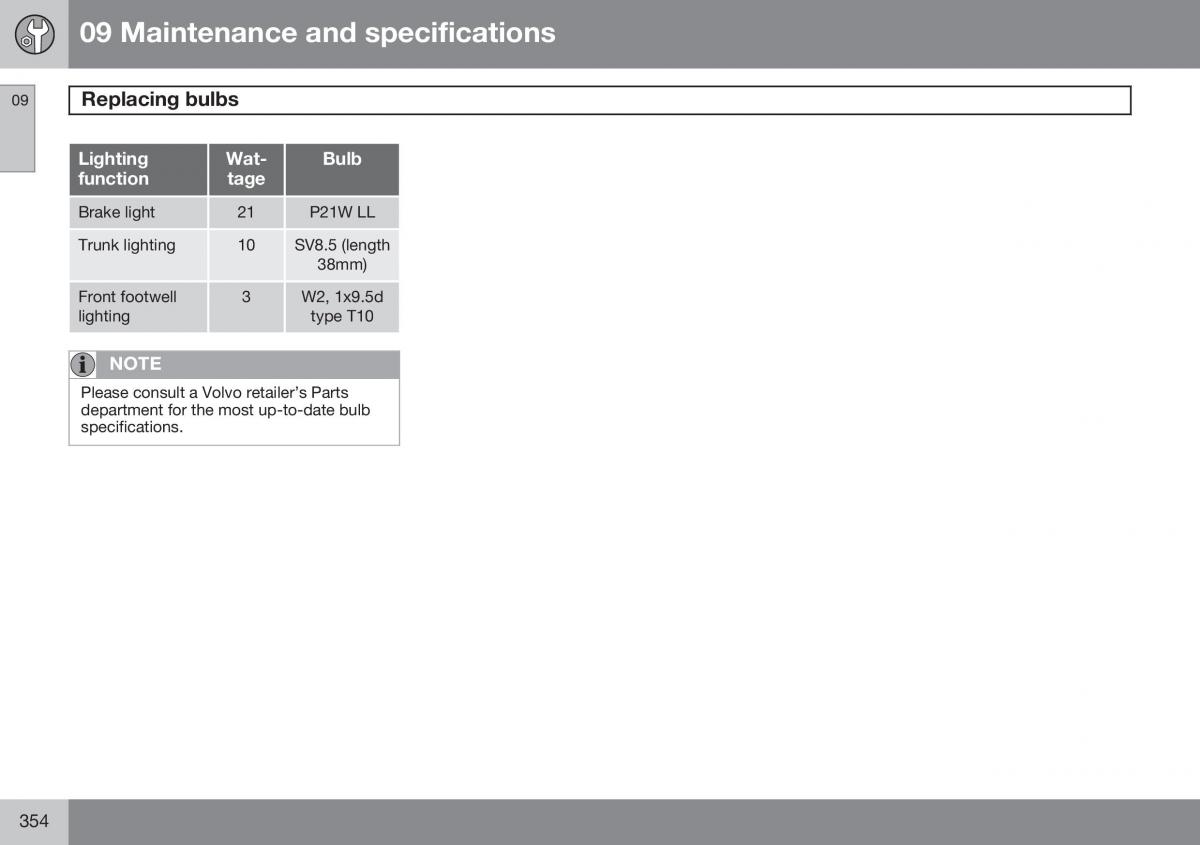 Volvo S60 II 2 owners manual / page 356