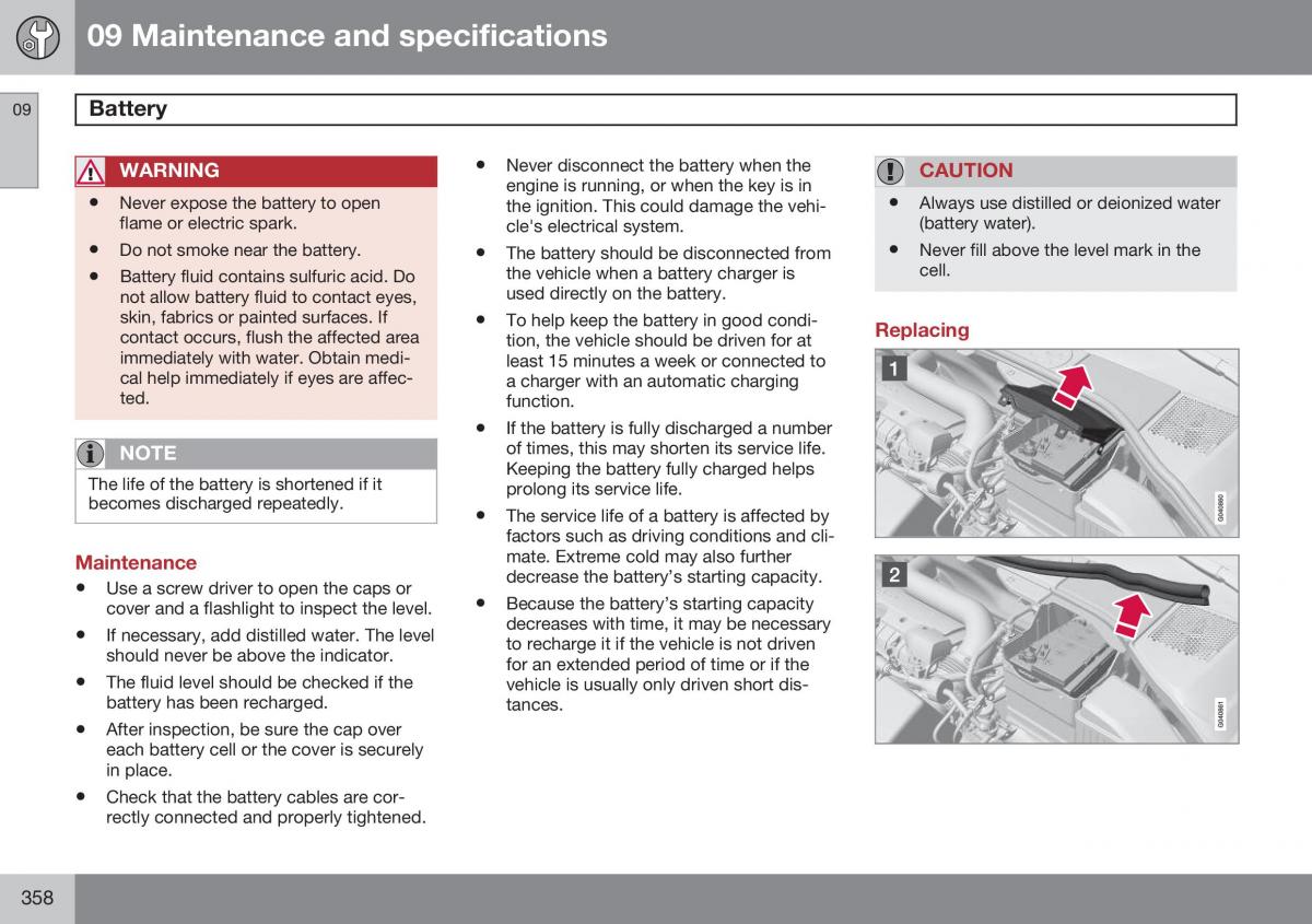 Volvo S60 II 2 owners manual / page 360