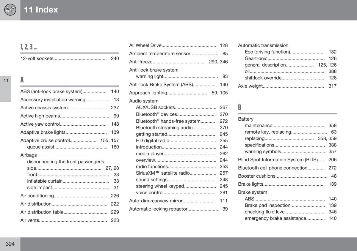 Volvo S60 II 2 owners manual / page 396