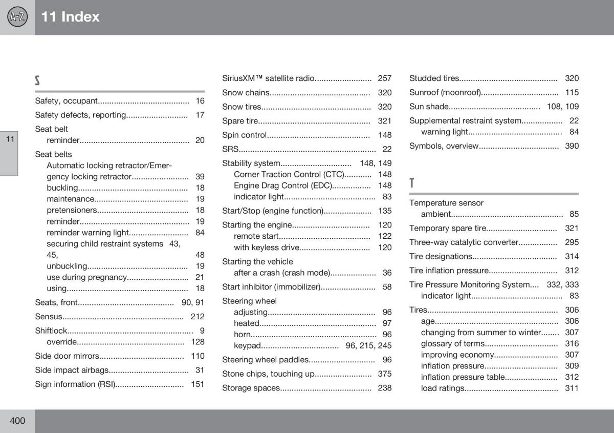 Volvo S60 II 2 owners manual / page 402