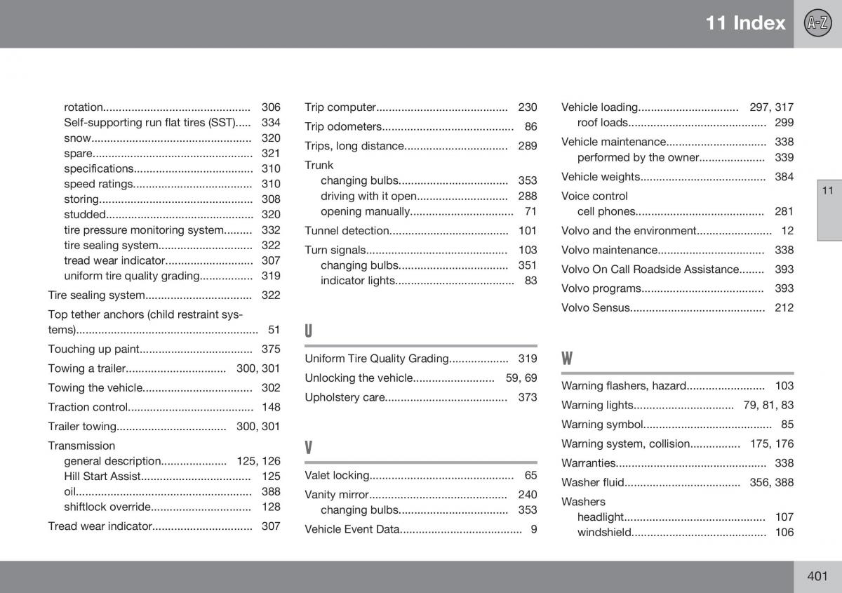 Volvo S60 II 2 owners manual / page 403