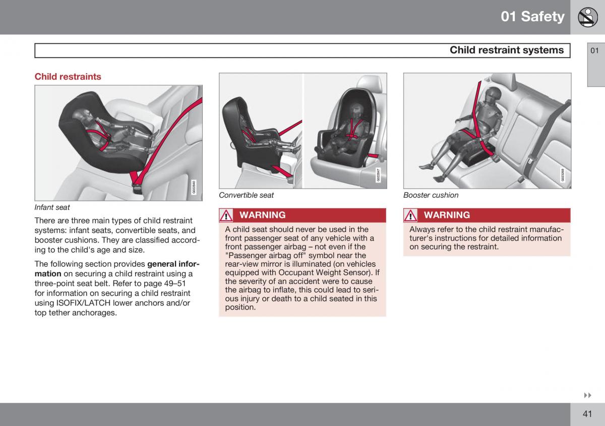 Volvo S60 II 2 owners manual / page 43