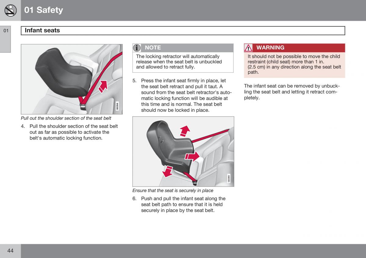 Volvo S60 II 2 owners manual / page 46