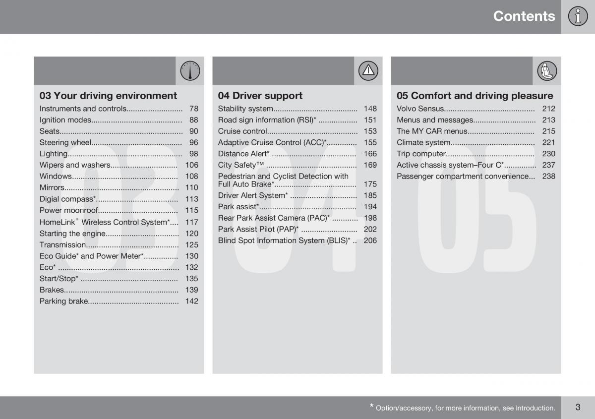 Volvo S60 II 2 owners manual / page 5