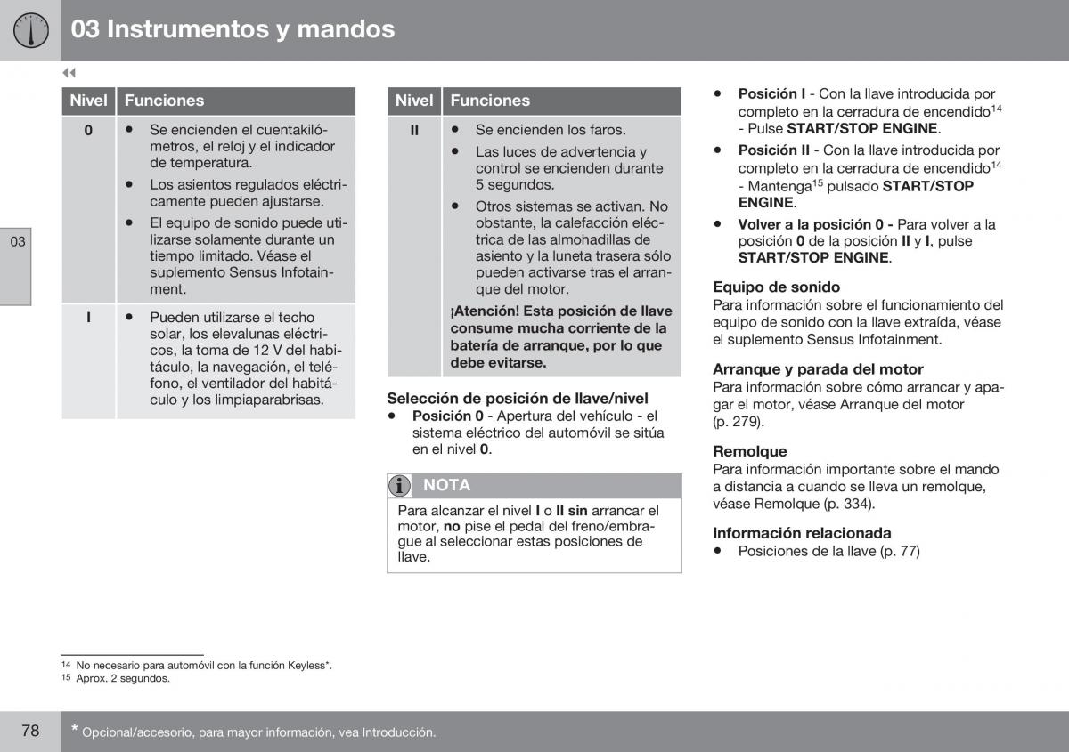 Volvo S60 II 2 manual del propietario / page 80