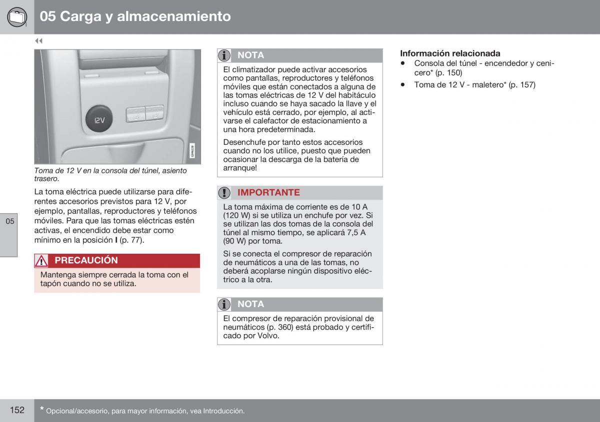 Volvo S60 II 2 manual del propietario / page 154