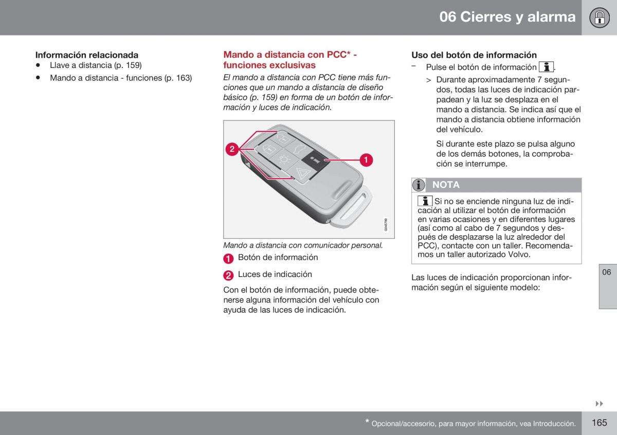 Volvo S60 II 2 manual del propietario / page 167