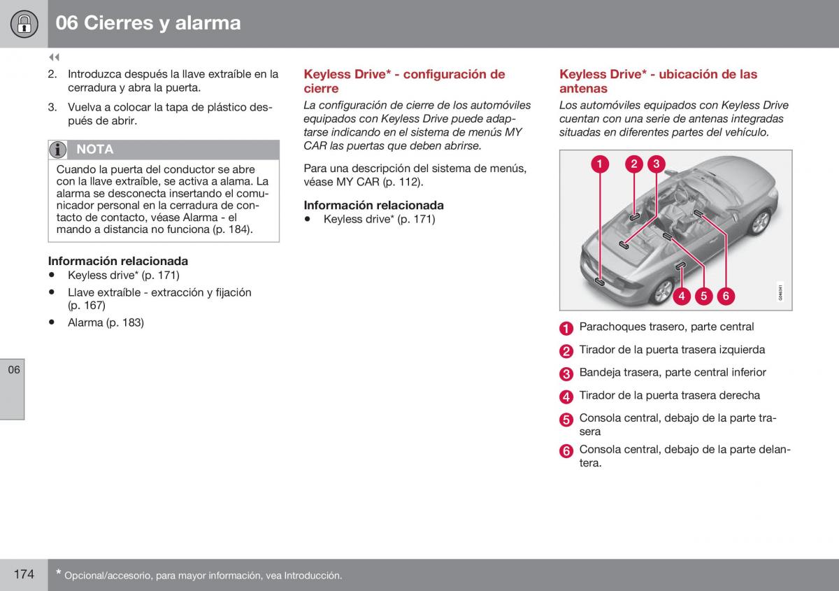 Volvo S60 II 2 manual del propietario / page 176