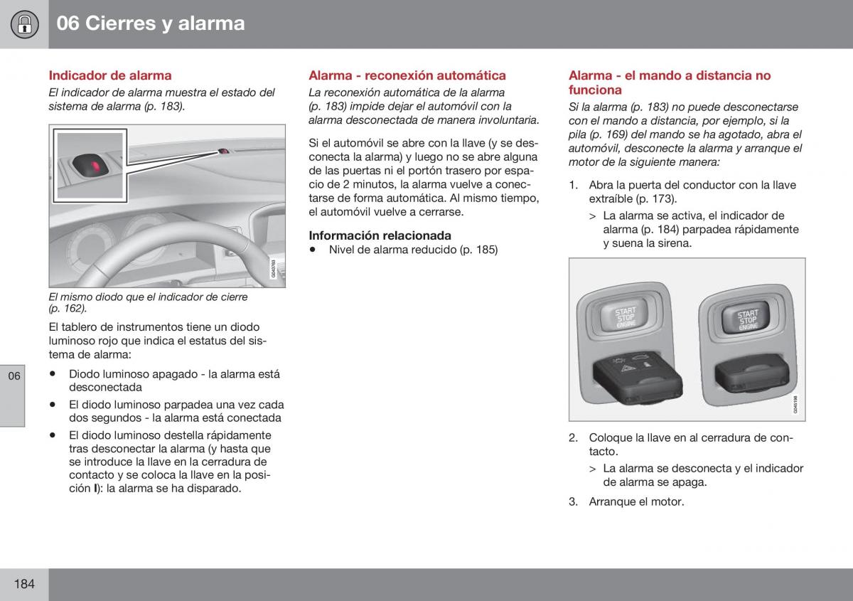 Volvo S60 II 2 manual del propietario / page 186