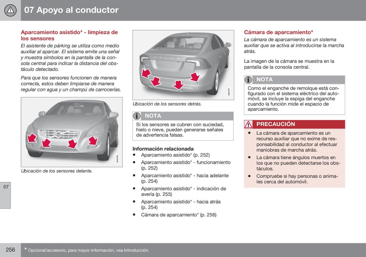 Volvo S60 II 2 manual del propietario / page 258