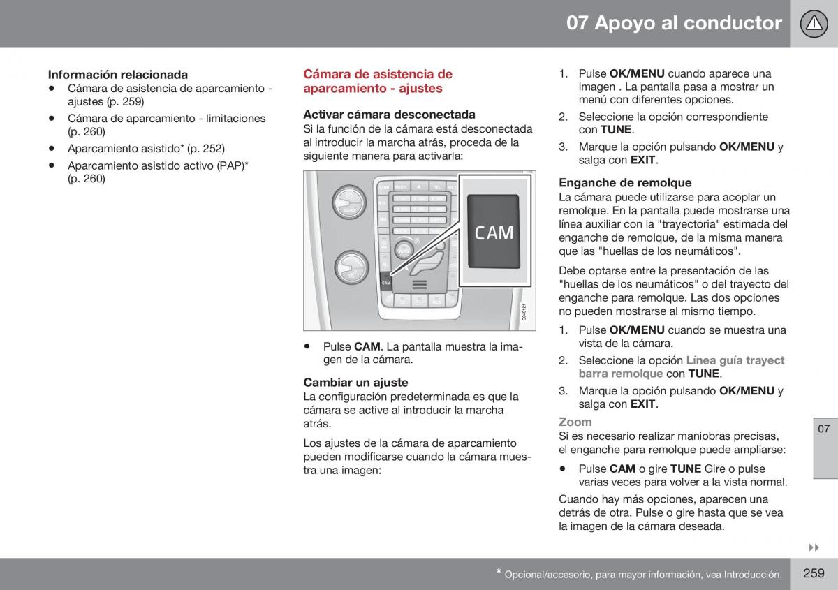 Volvo S60 II 2 manual del propietario / page 261