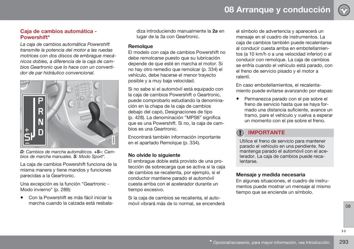 Volvo S60 II 2 manual del propietario / page 295