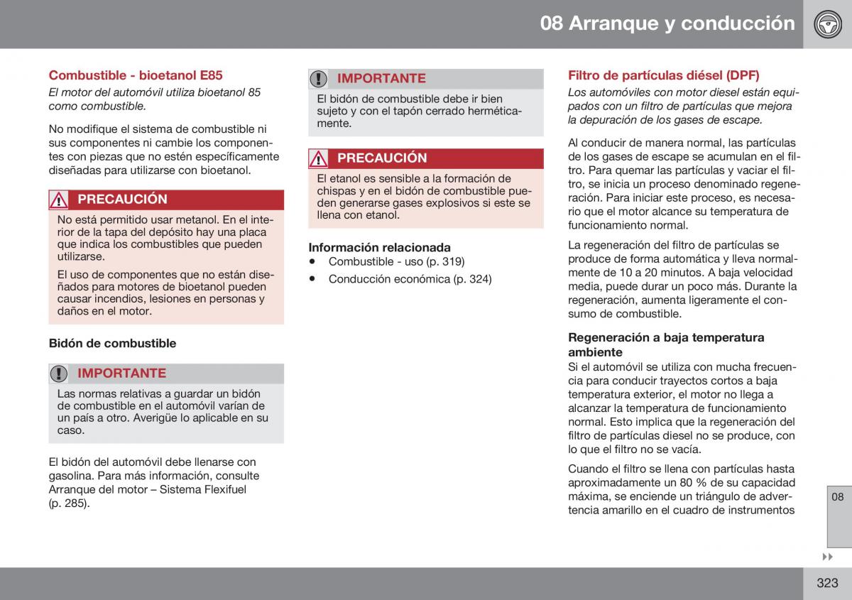 Volvo S60 II 2 manual del propietario / page 325