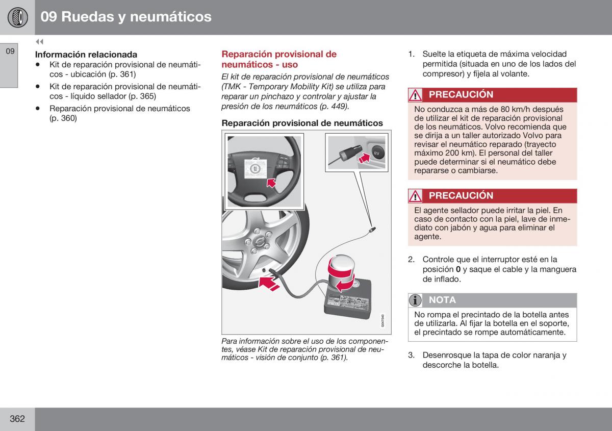 Volvo S60 II 2 manual del propietario / page 364