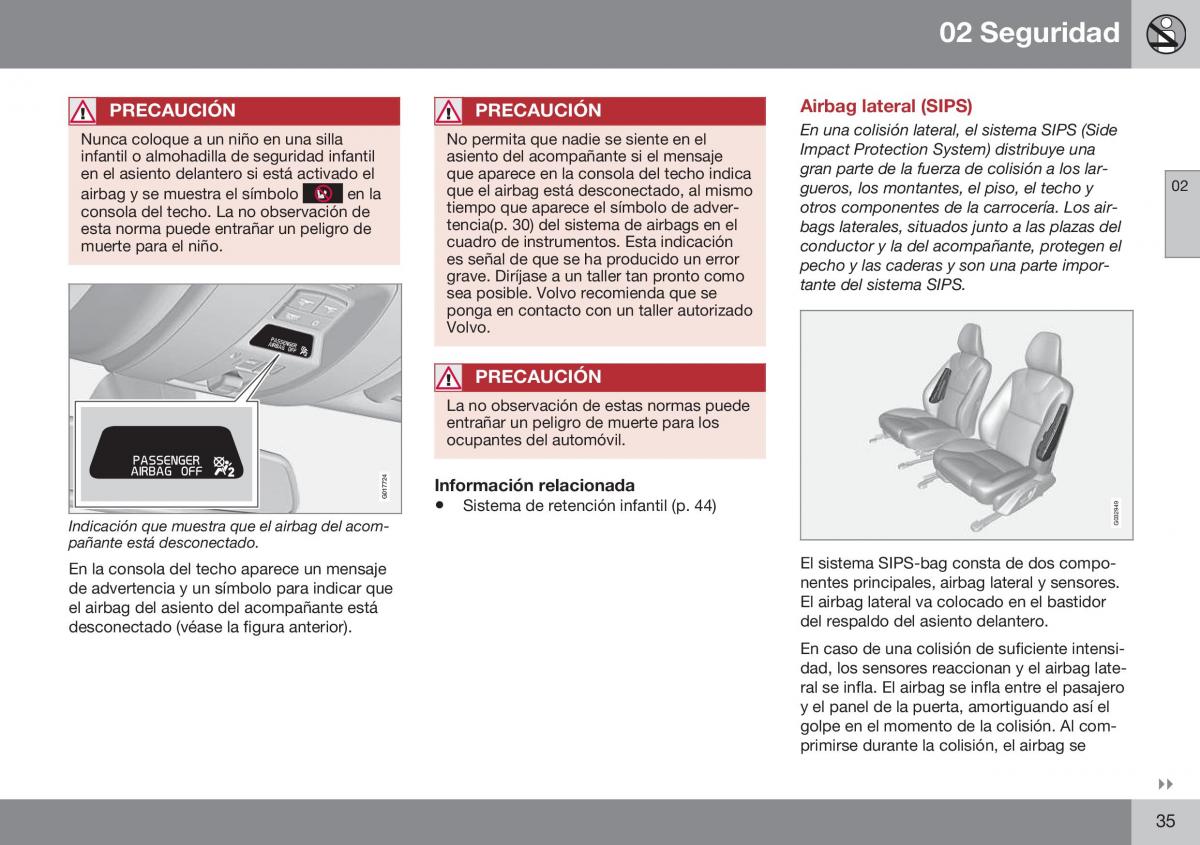 Volvo S60 II 2 manual del propietario / page 37