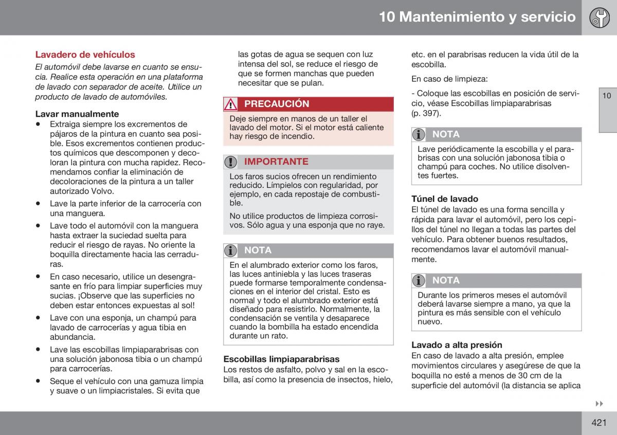 Volvo S60 II 2 manual del propietario / page 423