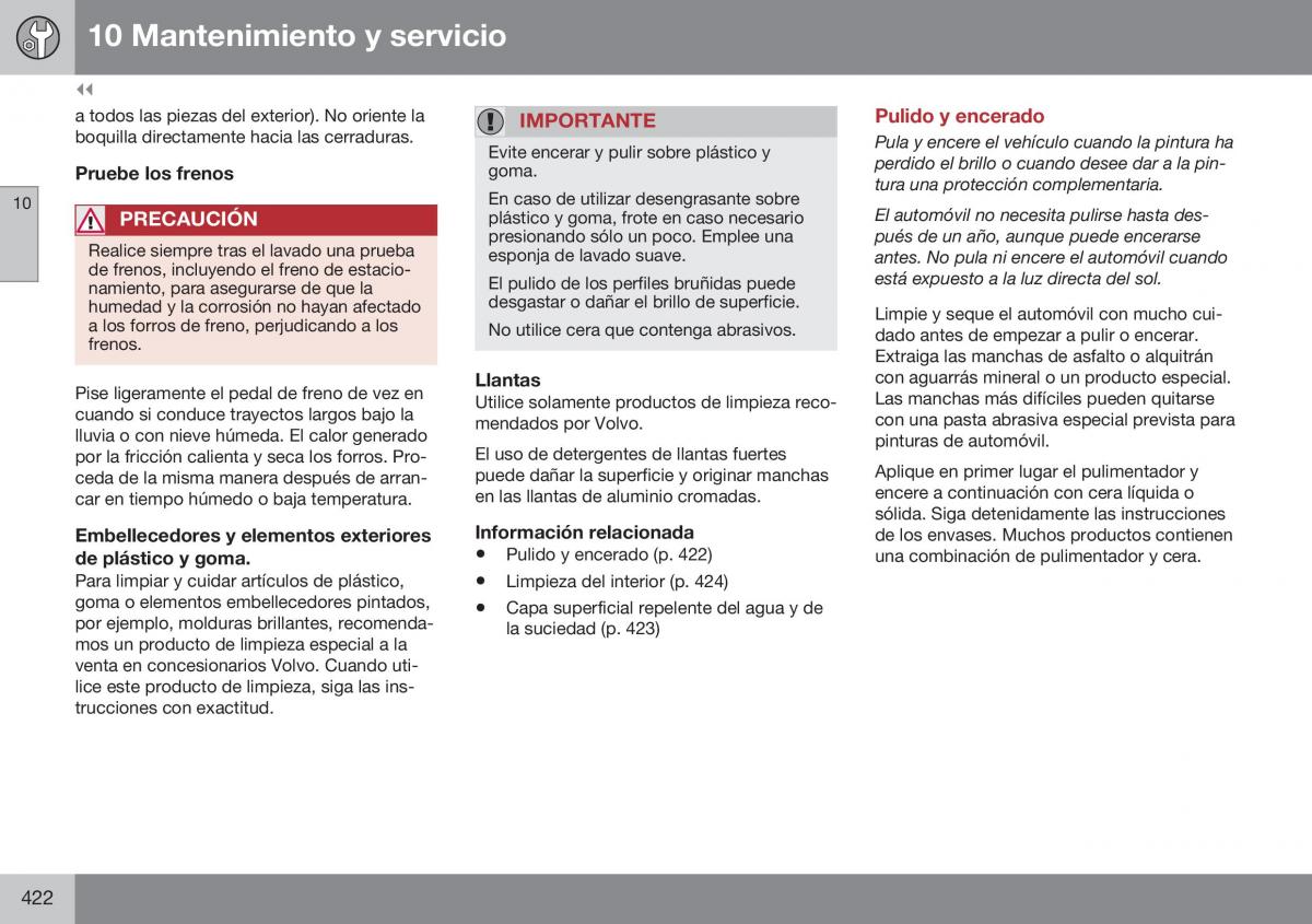 Volvo S60 II 2 manual del propietario / page 424