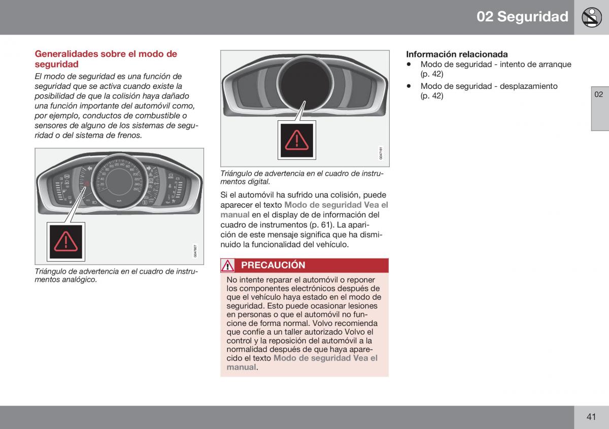 Volvo S60 II 2 manual del propietario / page 43