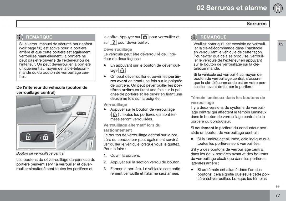 Volvo S60 II 2 manuel du proprietaire / page 79